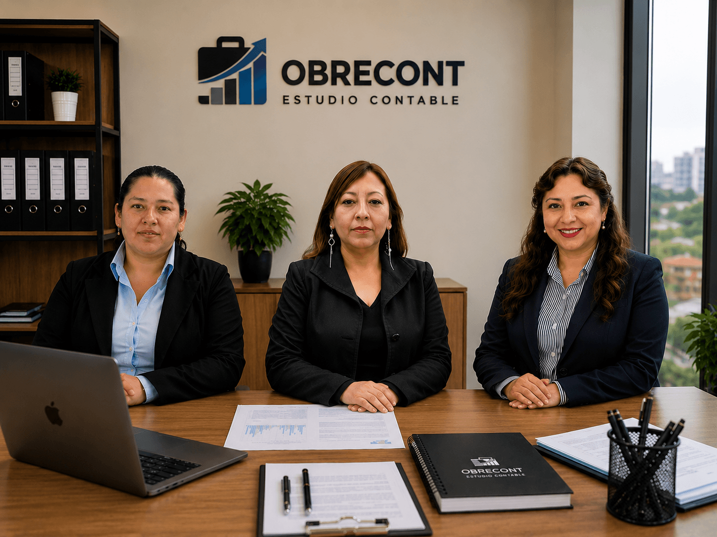 Equipo de OBRECONT en la oficina